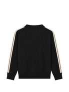 Felpa per bambini Palm Angels Kids nera con stampa logo sul davanti F6PAJBSW025 110 PALM ANGELS KIDS 