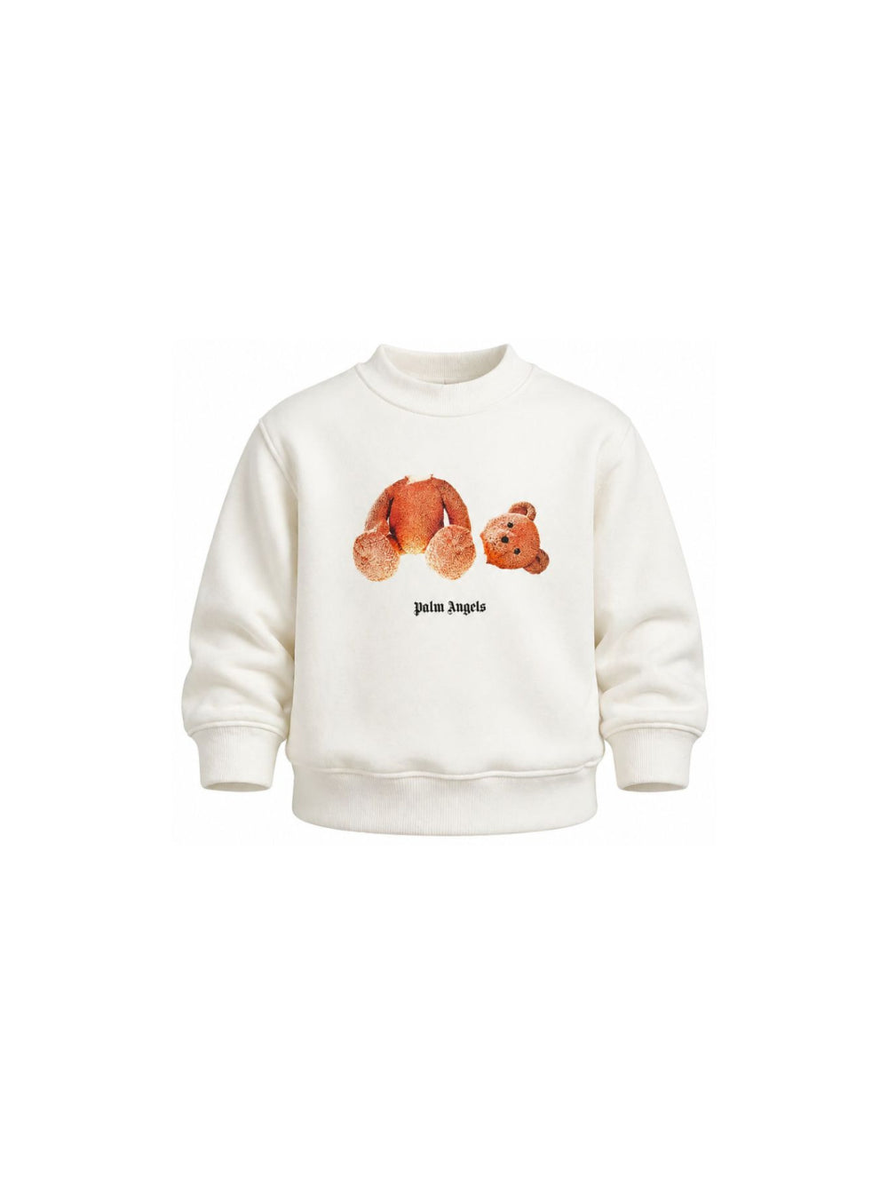 Felpa per bambino Palm Angels Kids bianca con stampa grafica F6PAJBSW060 412 PALM ANGELS KIDS 