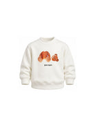 Felpa per bambino Palm Angels Kids bianca con stampa grafica F6PAJBSW060 412 PALM ANGELS KIDS 