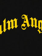 Felpa per bambini Palm Angels Kids nera con stampa logo sul retro F6PAJBSW140 110 PALM ANGELS KIDS 
