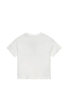 T-shirt per bambini Palm Angels Kids bianca con stampa logo F6PAJBTH017 412 PALM ANGELS KIDS 