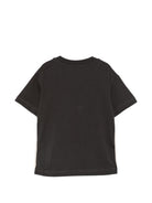 T-shirt per bambino Palm Angels Kids nera con stampa logo sul davanti F6PAJBTH026 110 PALM ANGELS KIDS 