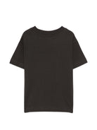 T-shirt per bambino Palm Angels Kids nera con stampa logo sul davanti F6PAJBTH113 110 PALM ANGELS KIDS 