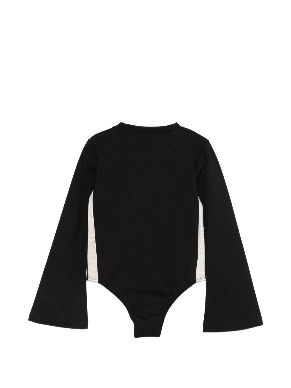 Body per bambina Palm Angels Kids nero con stampa logo sul davanti F6PAJGBY042 110 PALM ANGELS KIDS 
