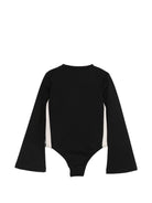 Body per bambina Palm Angels Kids nero con stampa logo sul davanti F6PAJGBY042 110 PALM ANGELS KIDS 