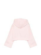 Felpa per bambina Palm Angels Kids rosa con dettagli strisce a contrasto F6PAJGHS039 042 PALM ANGELS KIDS 