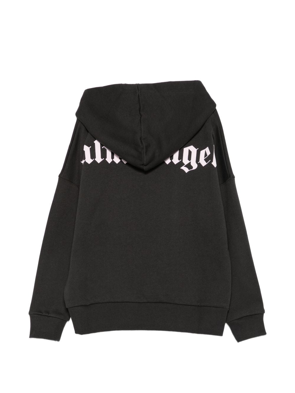 Felpa per bambina Palm Angels Kids nera con logo sul petto F6PAJGHS063 110 PALM ANGELS KIDS 