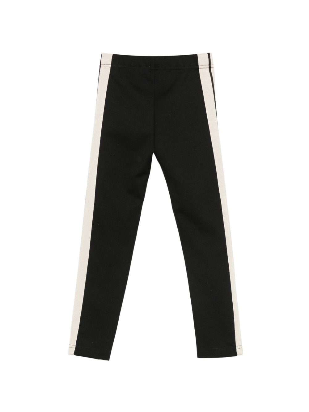 Leggings per bambina Palm Angels Kids nero con stampa logo sul davanti F6PAJGLG038 110 PALM ANGELS KIDS 