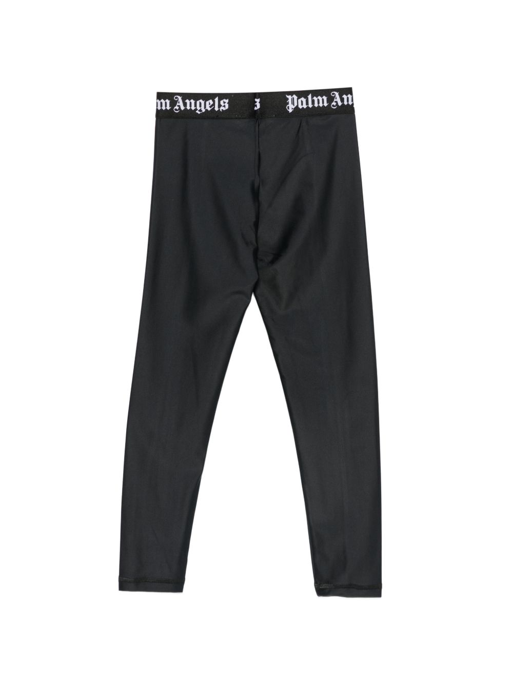 Leggings per bambina Palm Angels nero con fascia in vita logo F6PAJGLG127 110 PALM ANGELS KIDS 