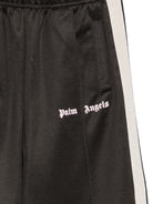 Pantaloni sportivi per bambina Palm Angels Kids nera con dettagli a righe F6PAJGPA048 110 PALM ANGELS KIDS 