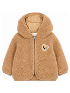 Giacca Teddy Bear per neonati Palm Angels Kids beige con shearling sintetico F6PANBJK203 015 PALM ANGELS KIDS 