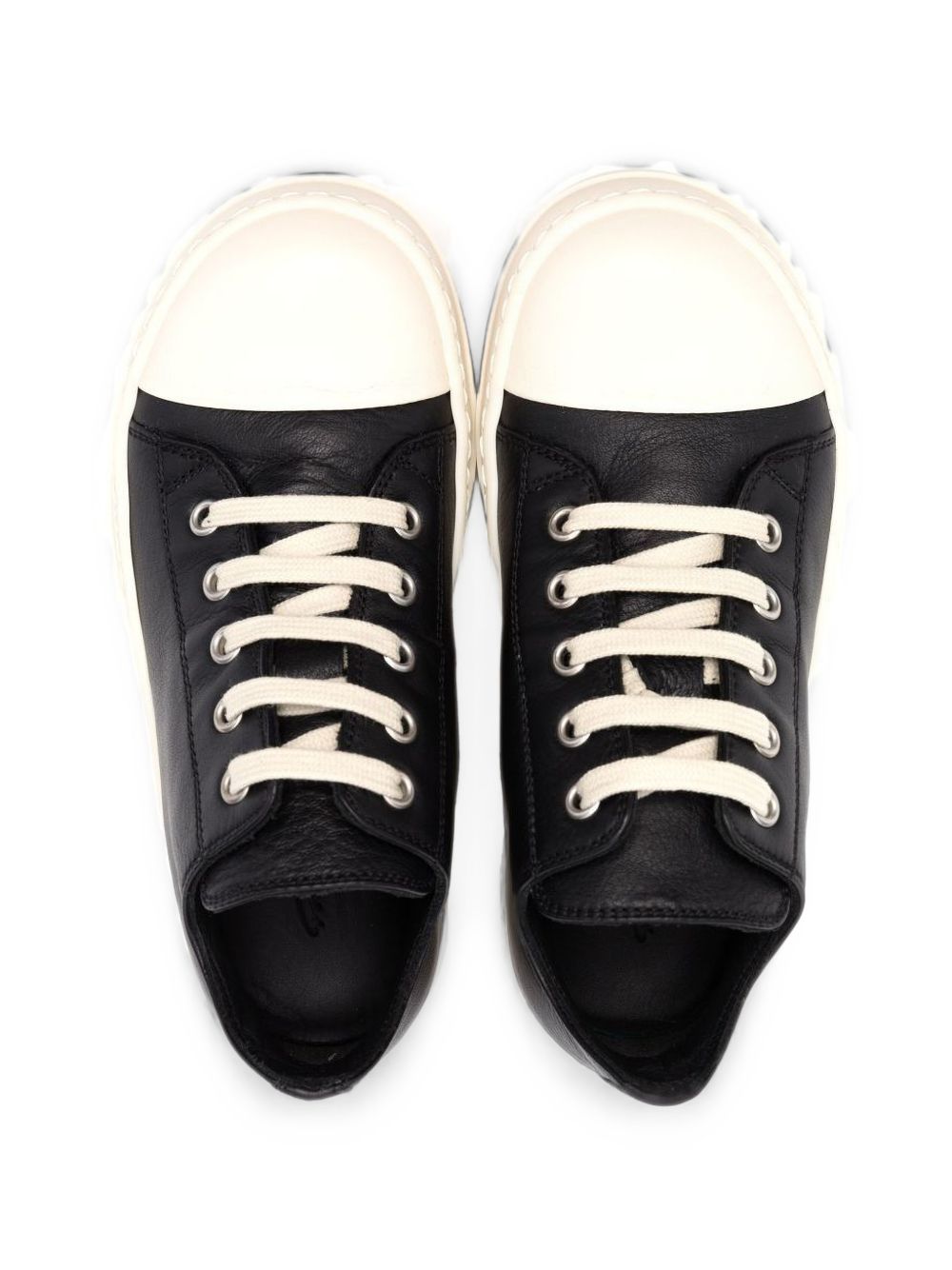 Sneakers per bambini Rick Owens Kids nere con chiusura frontale con lacci BG02F7899LMU 911 RICK OWENS KIDS 