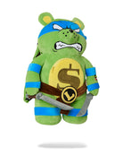 Zaino TMNT Leonardo Moneybear per bambini Sprayground Kids verde con dettaglio spade 910B7043 NSZ SPRAYGROUND KIDS 