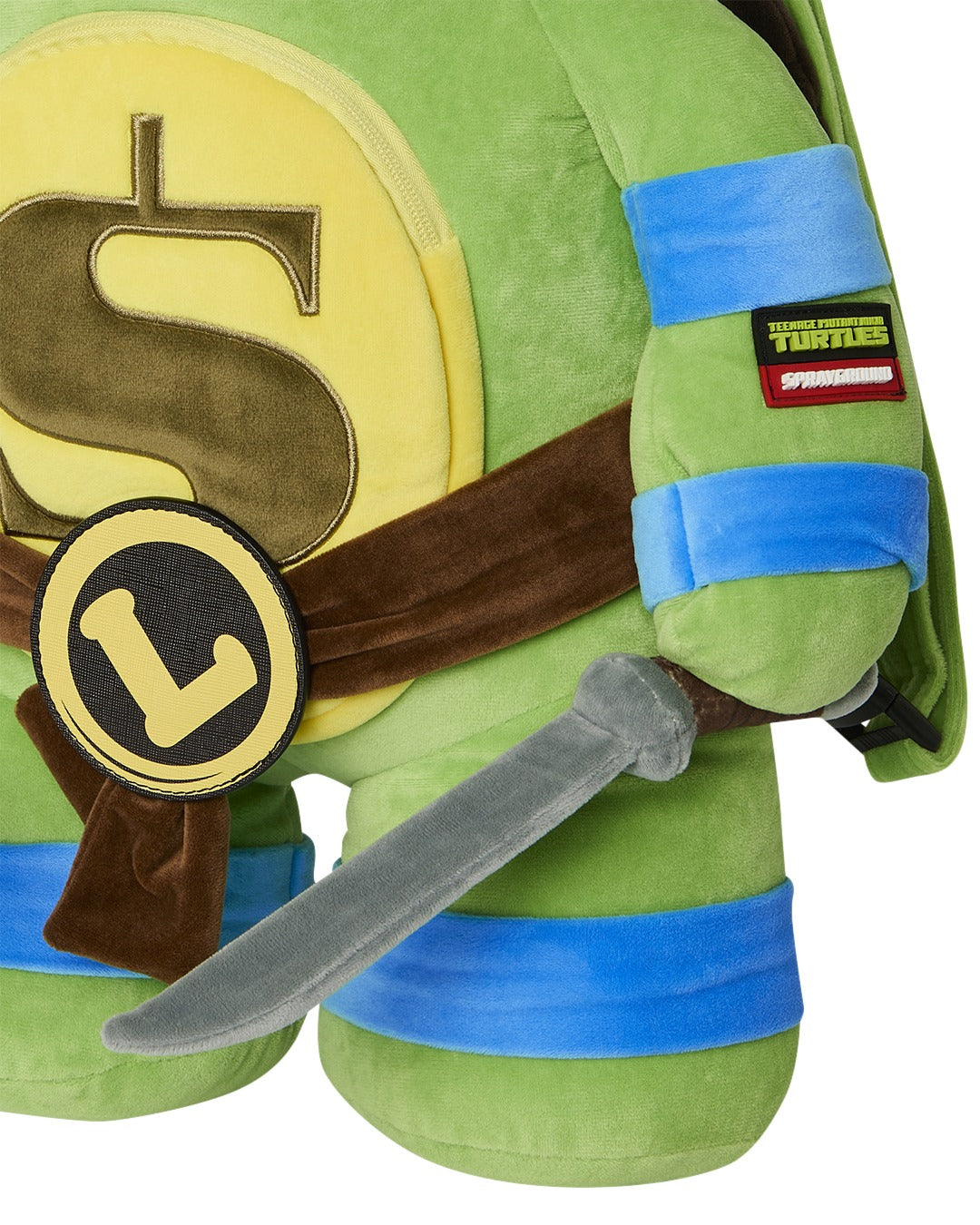 Zaino TMNT Leonardo Moneybear per bambini Sprayground Kids verde con dettaglio spade 910B7043 NSZ SPRAYGROUND KIDS 