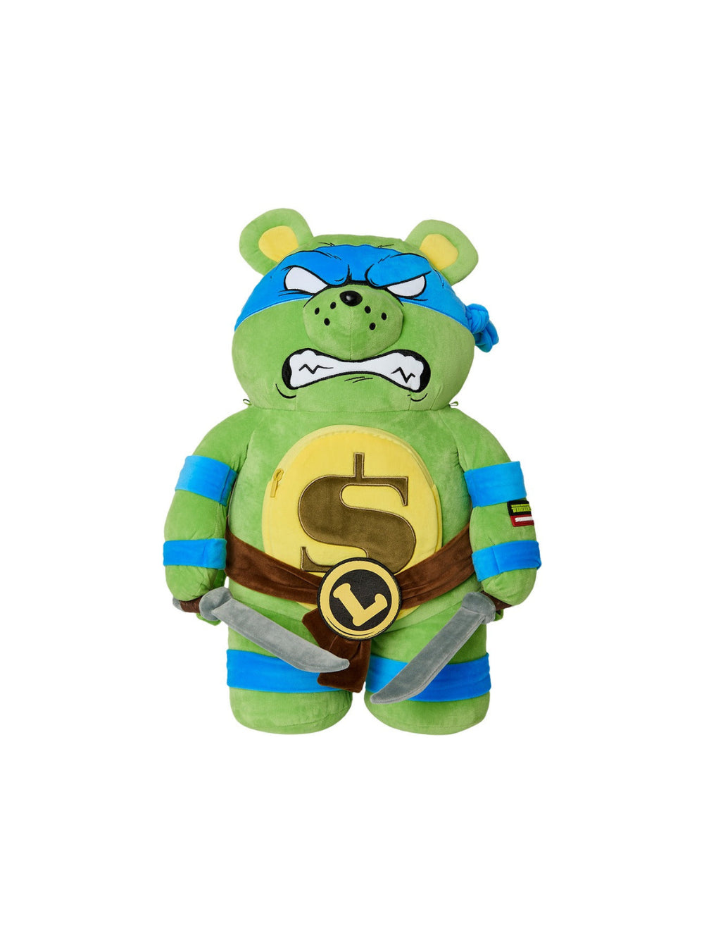 Zaino TMNT Leonardo Moneybear per bambini Sprayground Kids verde con dettaglio spade 910B7043 NSZ SPRAYGROUND KIDS 