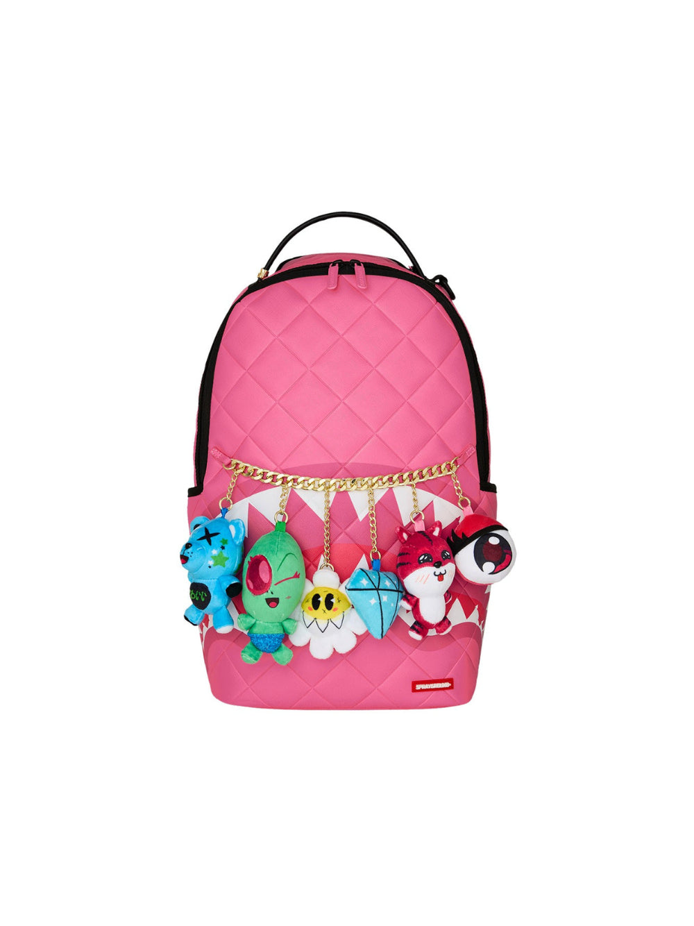Zaino Kawaii Dangles (Plush Charms) per bambini Sprayground Kid rosa con tasca portaoggetti con cerniera 910B8398 NSZ SPRAYGROUND KIDS 