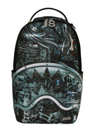 Zaino Full Cybershark per bambini Sprayground Kids grigio con stampa grafica all-over 910B8566 NSZ SPRAYGROUND KIDS 