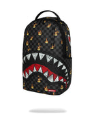 Zaino Scribble Fire Check Backpack per bambini Sprayground Kids nero con motivo a quadri e fiamme all-over 910B8730 NSZ SPRAYGROUND KIDS 