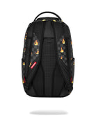Zaino Scribble Fire Check Backpack per bambini Sprayground Kids nero con motivo a quadri e fiamme all-over 910B8730 NSZ SPRAYGROUND KIDS 