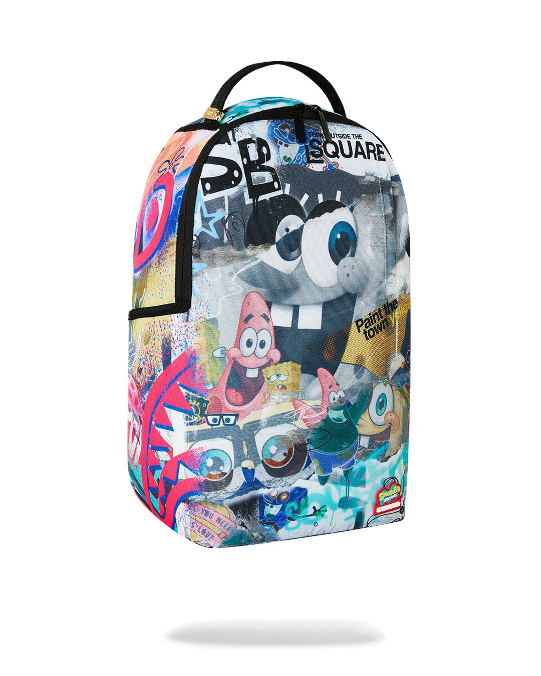 Zaino Spongebob Graffiti Wall per bambini Sprayground Kid multicolore con stampa Spongebob 910B8875 NSZ SPRAYGROUND KIDS 