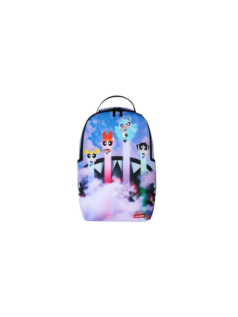 Zaino Powerpuff Girls Cloudy per bambina Sprayground Kids viola con stampa Superchicche all-over 910B9061 NSZ SPRAYGROUND KIDS 