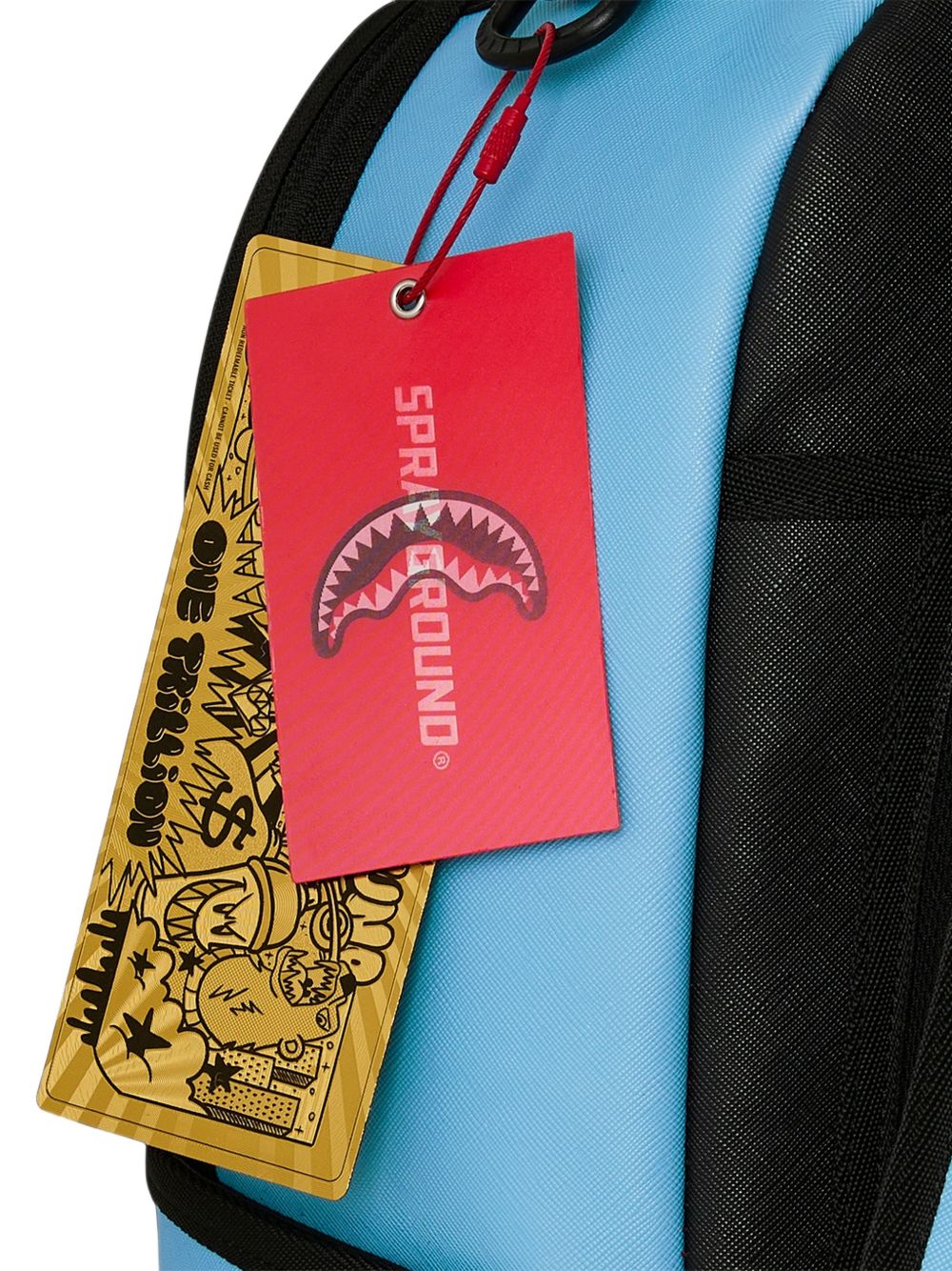 Zaino per bambino Sprayground Kids azzurro con stampa grafica shark 910B9080 NSZ SPRAYGROUND KIDS 
