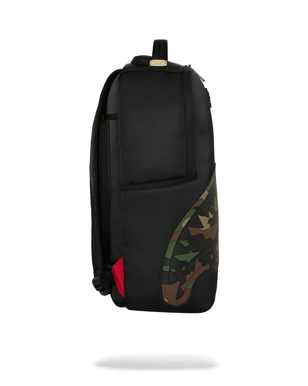 Zaino Shark Central Black Nylon Camo Embossed Shark per bambini Sprayground Kids nero con dettagli in camouflage 910B9331 NSZ SPRAYGROUND KIDS 