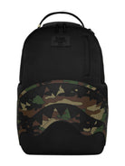 Zaino Shark Central Black Nylon Camo Embossed Shark per bambini Sprayground Kids nero con dettagli in camouflage 910B9331 NSZ SPRAYGROUND KIDS 
