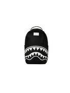 Zaino Shark Central White Stencil Shark Black Nylon per bambini Sprayground Kids nero con stampa Shark sul davanti 910B9634 NSZ SPRAYGROUND KIDS 