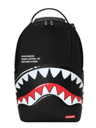 Zaino Shark Central White Stencil Shark Black Nylon per bambini Sprayground Kids nero con stampa Shark sul davanti 910B9634 NSZ SPRAYGROUND KIDS 