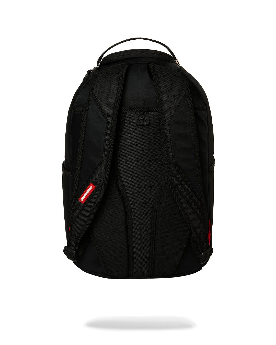 Zaino Shark Central White Stencil Shark Black Nylon per bambini Sprayground Kids nero con stampa Shark sul davanti 910B9634 NSZ SPRAYGROUND KIDS 