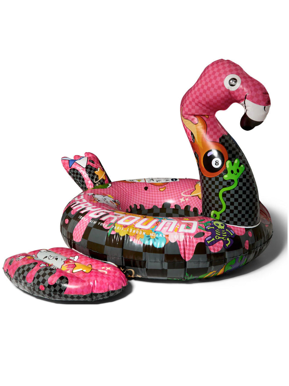 Gonfiabile WTF Skull Floaty per bambini Sprayground Kids multicolore a forma di fenicottero 910Z656 NSZ SPRAYGROUND KIDS 