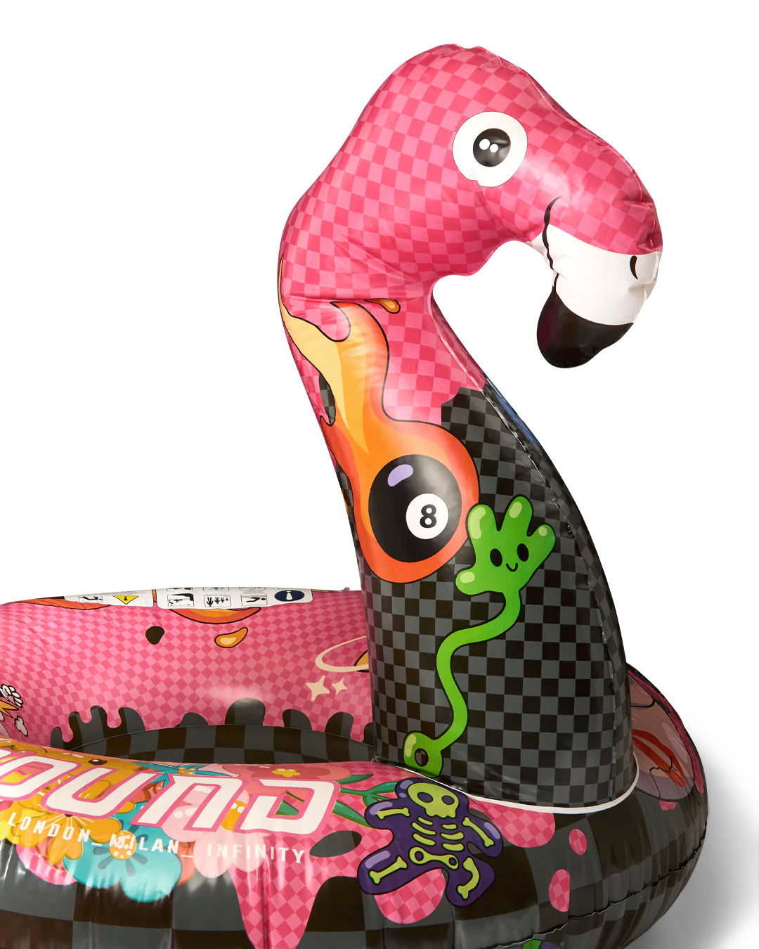 Gonfiabile WTF Skull Floaty per bambini Sprayground Kids multicolore a forma di fenicottero 910Z656 NSZ SPRAYGROUND KIDS 