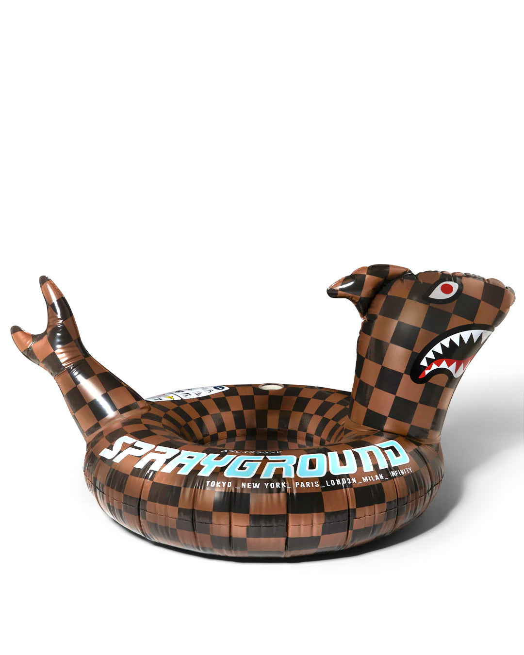 Gonfiabile Shark Floaty per bambini Sprayground Kids marrone con stampa Shark Mouth 910Z657 NSZ SPRAYGROUND KIDS 