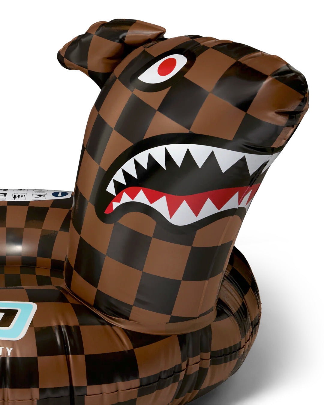 Gonfiabile Shark Floaty per bambini Sprayground Kids marrone con stampa Shark Mouth 910Z657 NSZ SPRAYGROUND KIDS 