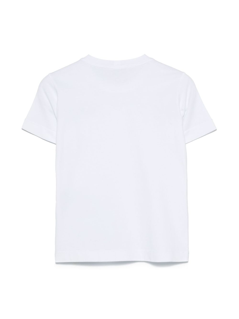 T- shirt per bambino Stone Island Kids bianca a girocollo L2S162100003S0047 V0001 STONE ISLAND KIDS 