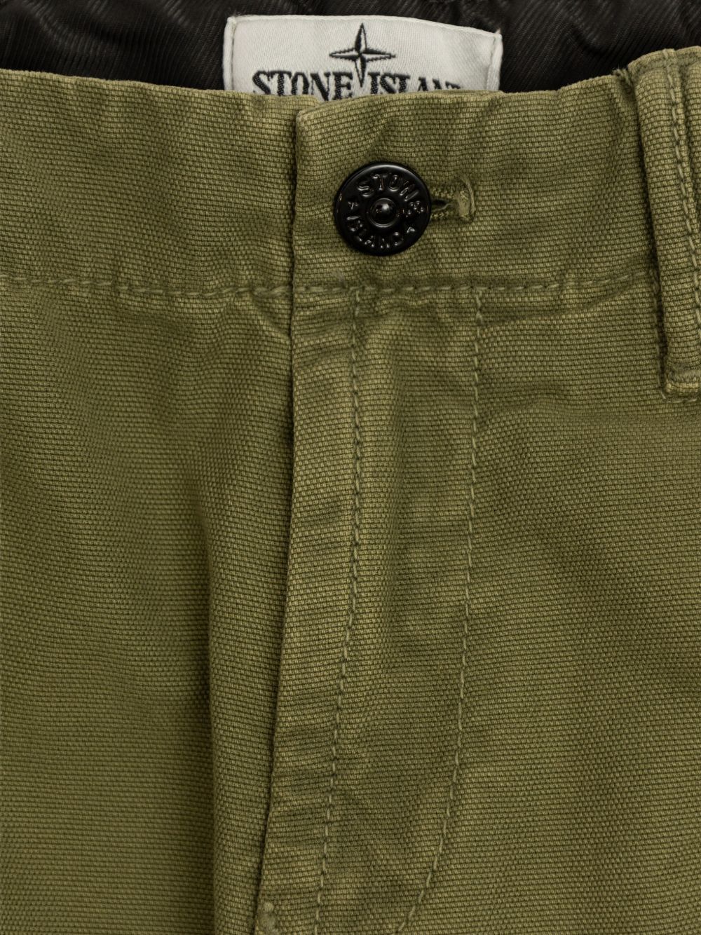 Cargo per bambino Stone Island Kids verde con applicazione Compass L2S163100001S0104 V015G STONE ISLAND KIDS 