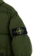 Giacca trapuntata per bambino Stone Island Junior verde logo L2S164100004S0028 V005G STONE ISLAND KIDS 