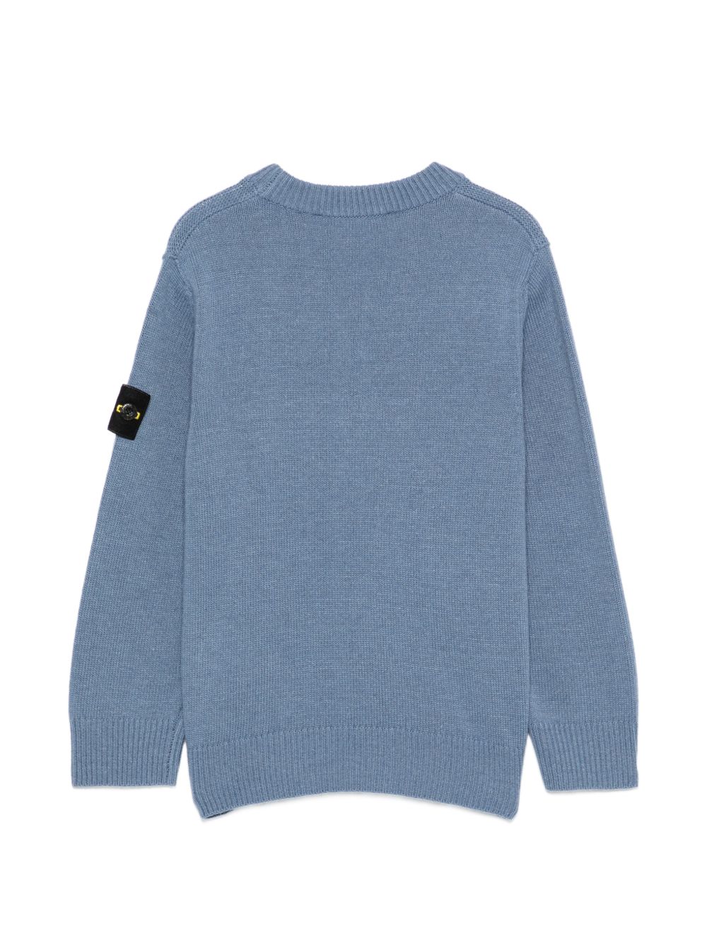Maglione per bambino Stone Island Kids azzurro con orlo e polsini a coste L2S165100002S00M1 V004B STONE ISLAND KIDS 