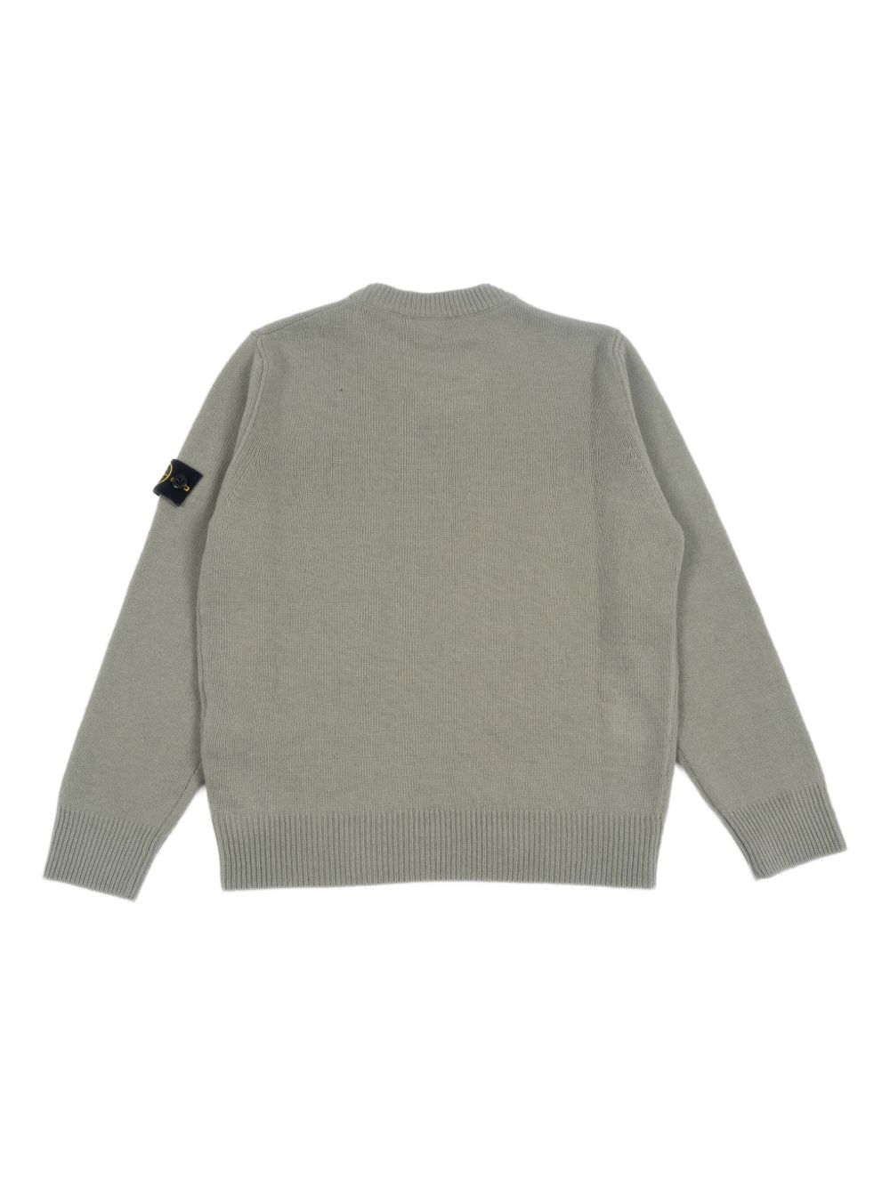 Maglione per bambino Stone Island Kids verde con applicazione con logo L2S165100002S00M1 V0055 STONE ISLAND KIDS 