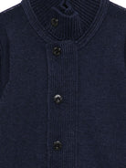 Maglione per bambino Stone Island Kids blu a collo alto L2S165100003S00M1 V0020 STONE ISLAND KIDS 