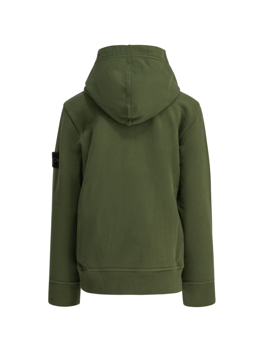 Felpa per bambino Stone Island Kids verde con applicazione Compass L2S166100003S0A20 V005G STONE ISLAND KIDS 