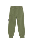 Pantaloni cargo per bambino Stone Island Kids verde con applicazione sulla gamba L2S166200002S0A20 V005G STONE ISLAND KIDS 