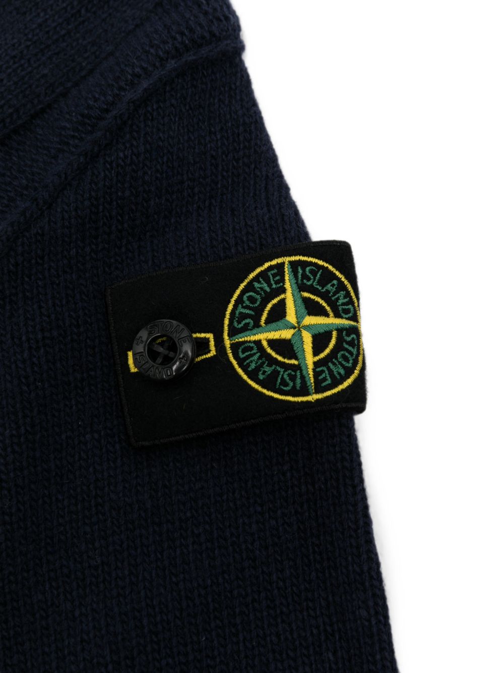 Completo tre pezzi per neonato Stone Island Junior blu con scollo a V L2S16M200001S0M10 V0020 STONE ISLAND KIDS 