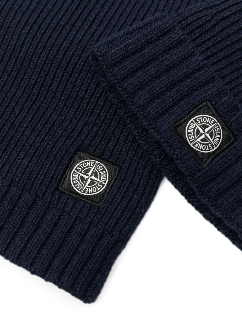 Completo tre pezzi per neonato Stone Island Junior blu con scollo a V L2S16M200001S0M10 V0020 STONE ISLAND KIDS 