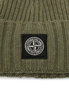 Berretto per bambino Stone Island Junior verde con applicazione L2S16N100003S00M3 V0055 STONE ISLAND KIDS 