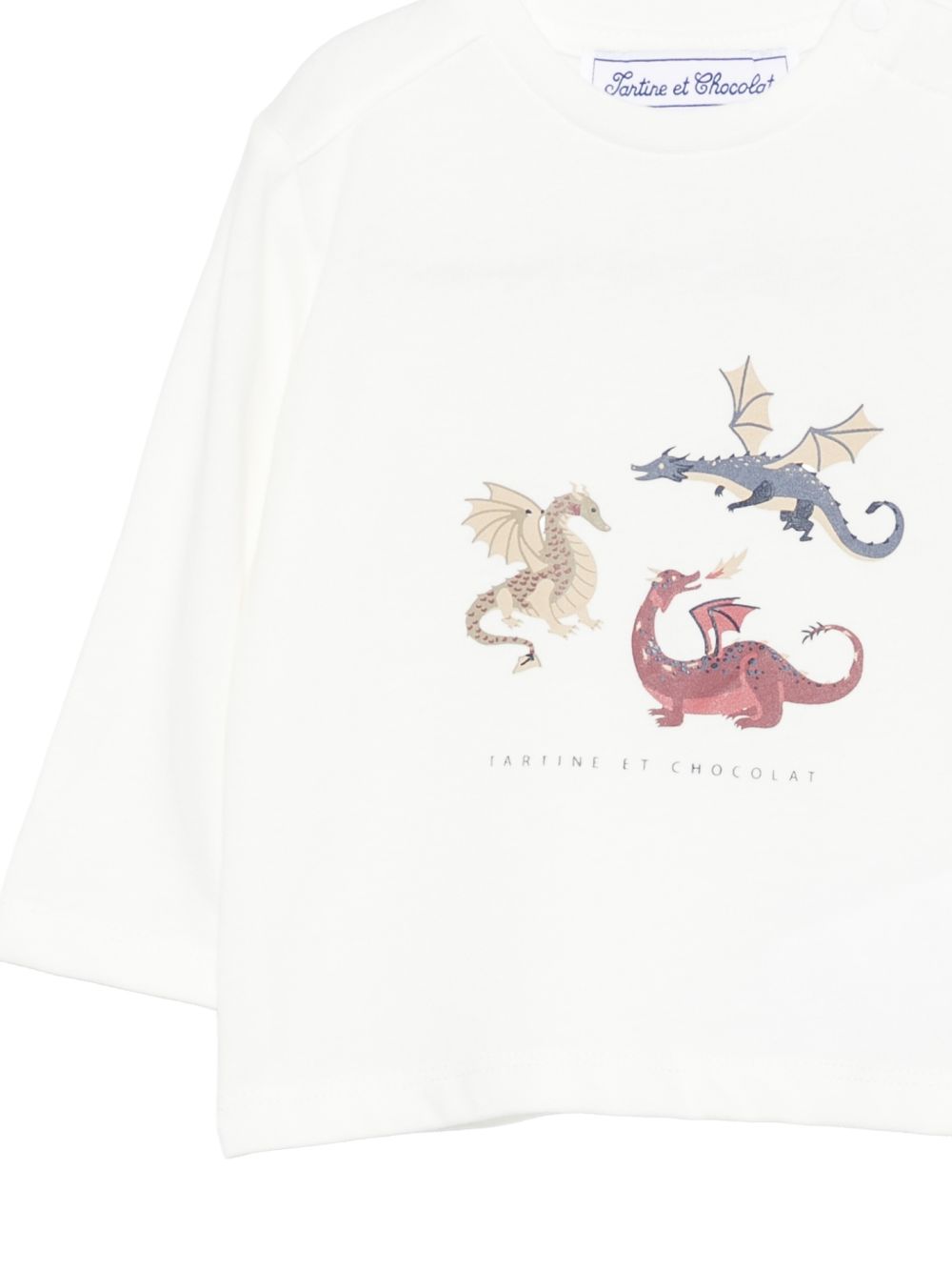 T-shirt per neonato Tartine & Chocolat bianca con stampa grafica CD10031 39 TArtine & Chocolat KIDS 