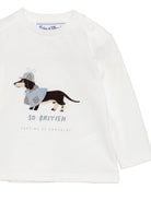 T-shirt per neonato Tartine & Chocolat bianca con stampa grafica CD10041 13 TArtine & Chocolat KIDS 