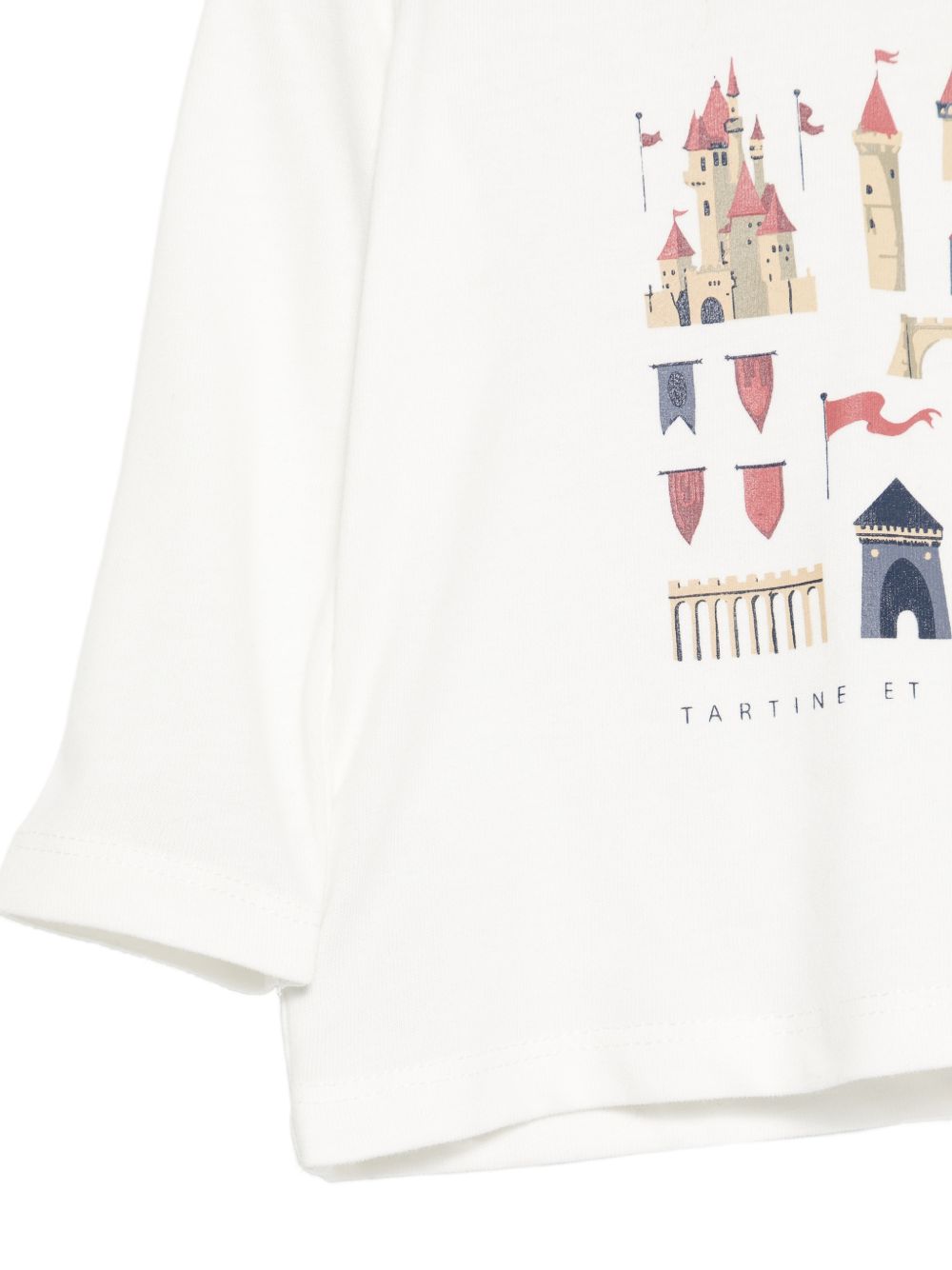 T-shirt per neonato Tartine & Chocolat bianca con stampa grafica CD10041 39 TArtine & Chocolat KIDS 