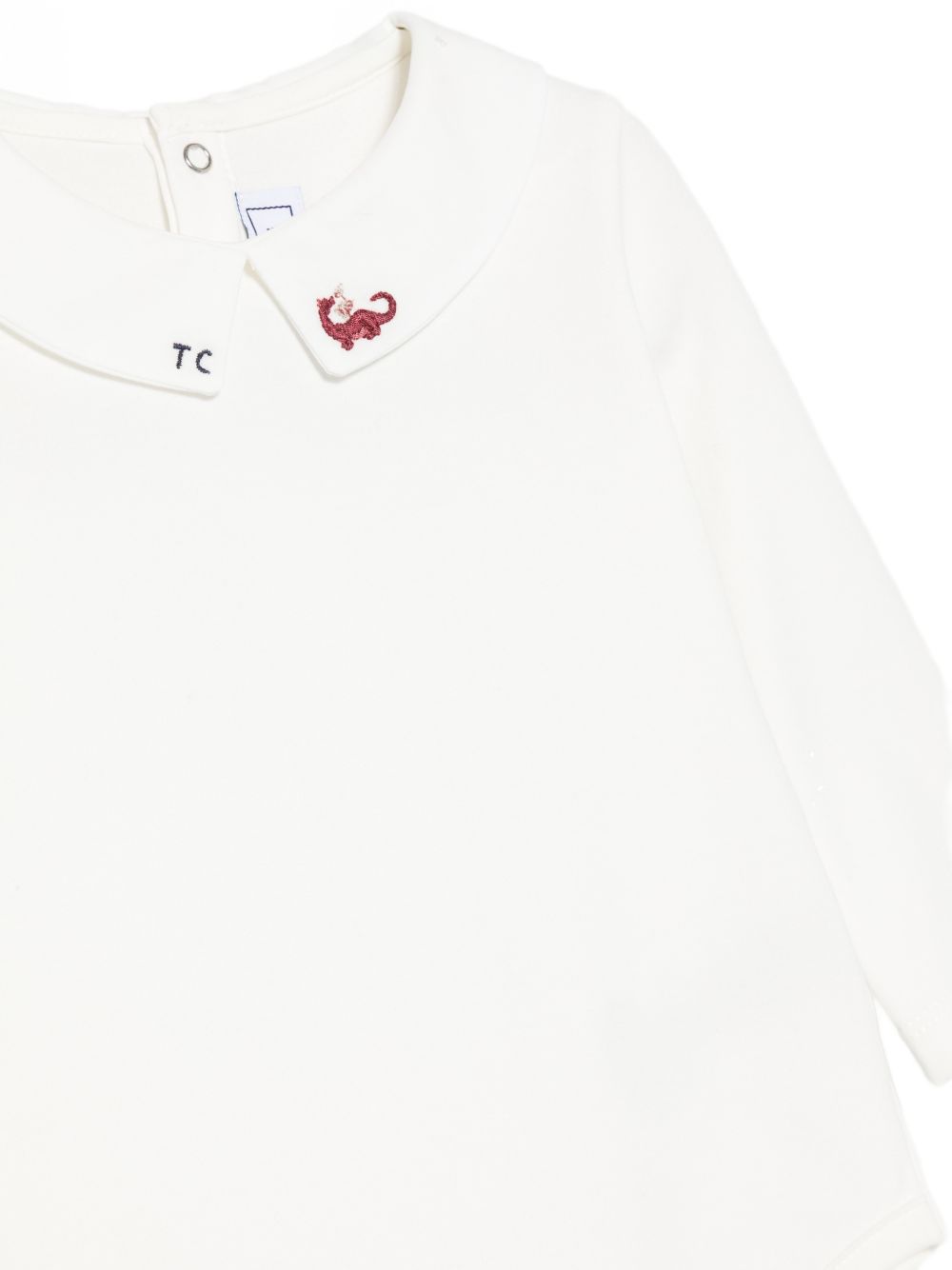 Tutina per neonato Tartine & Chocolat bianca con colletto ricamato CD11041 04 TArtine & Chocolat KIDS 